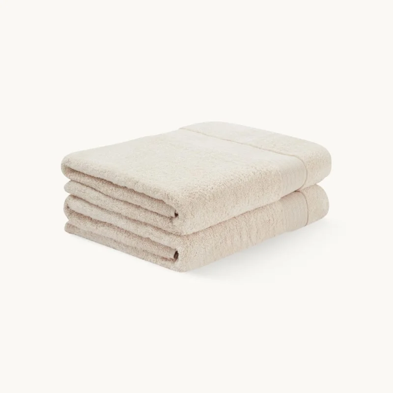 Luxury Cotton Bath Towel Set White