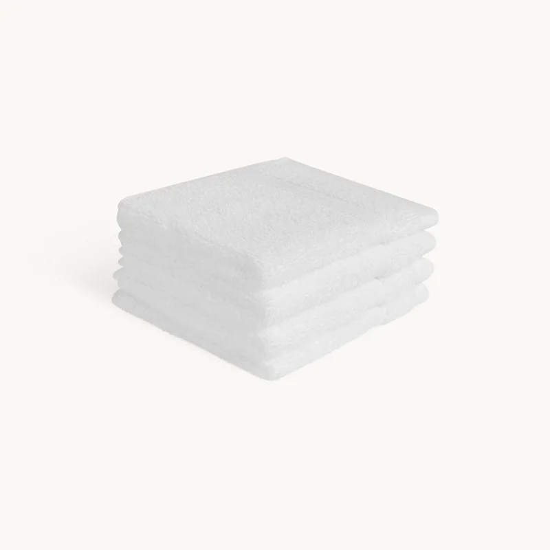 Luxury Cotton Face Cloth Set White