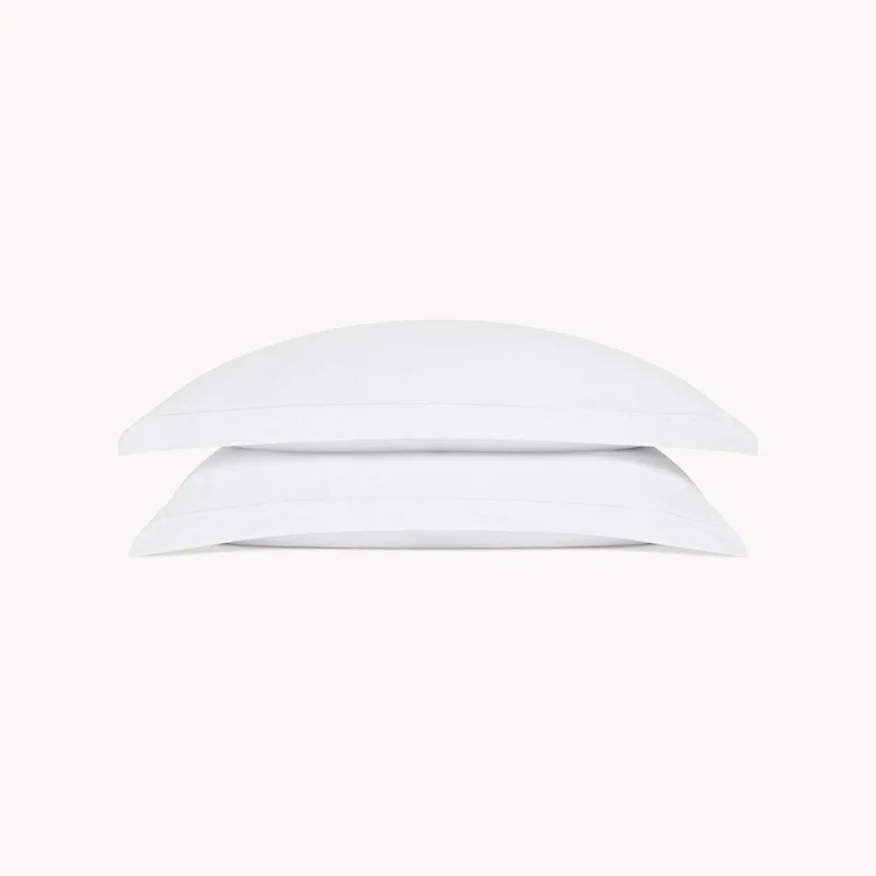 The Oxford Collection Pillowcase Set White with white trim