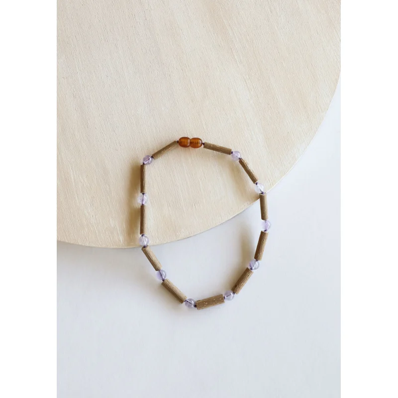 Hazelwood + Amethyst Necklace